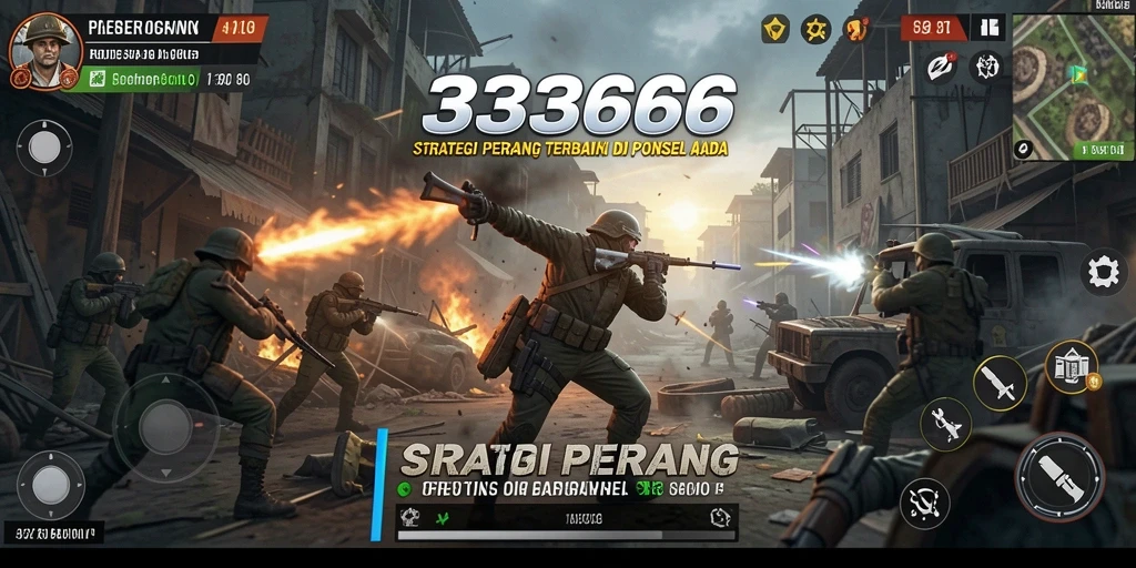 Tampilan gameplay strategi yang mendebarkan di 333666.