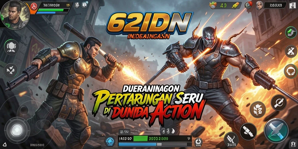 Screenshot 62IDN menampilkan aksi epic dalam gameplay Action.