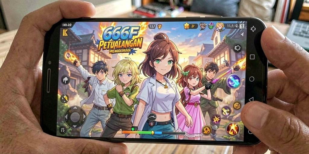 Tangkapan layar menunjukkan aksi seru dalam gameplay Anime.