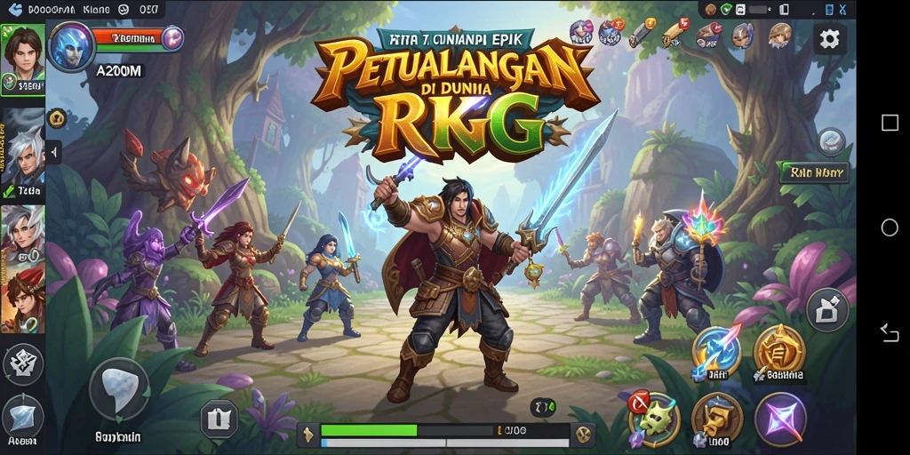 Screenshot A200M menampilkan aksi pertarungan yang seru dan mendebarkan.