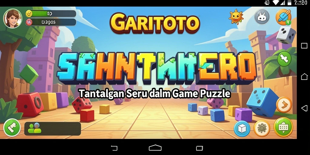 Screenshot gameplay GARITOTO menunjukkan tantangan puzzle yang menarik.