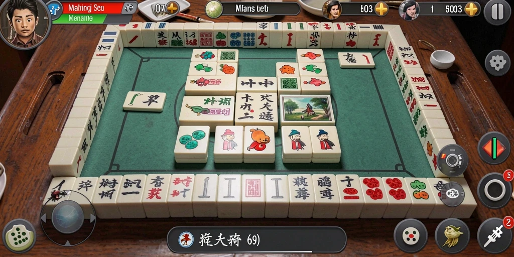 Tampilan seru gameplay Mahjong di H03.