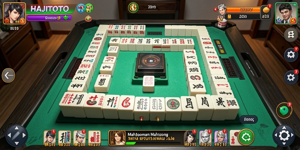 Tampilan gameplay seru permainan Mahjong di HAJITOTO.