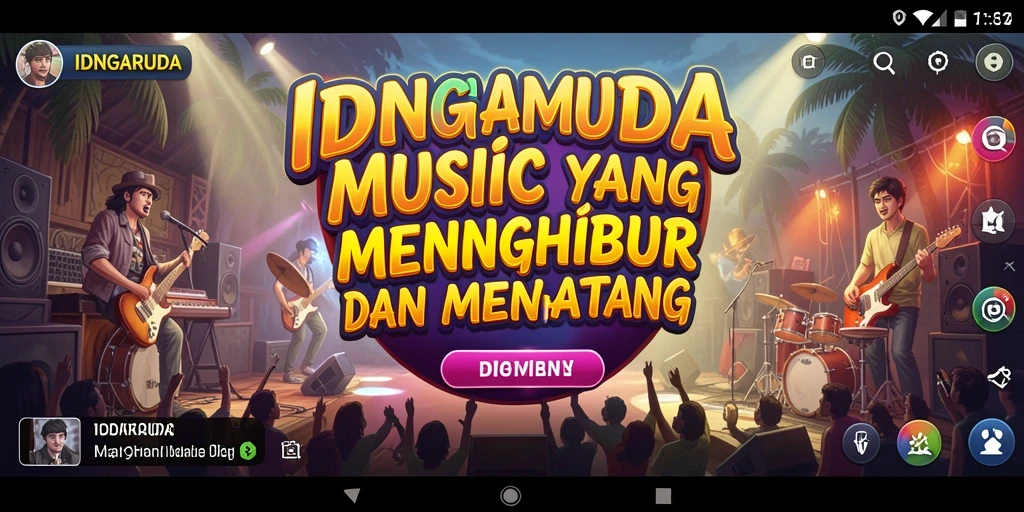 Tampilan gameplay menarik dari IDNGARUDA menunjukkan keseruan bermain musik.