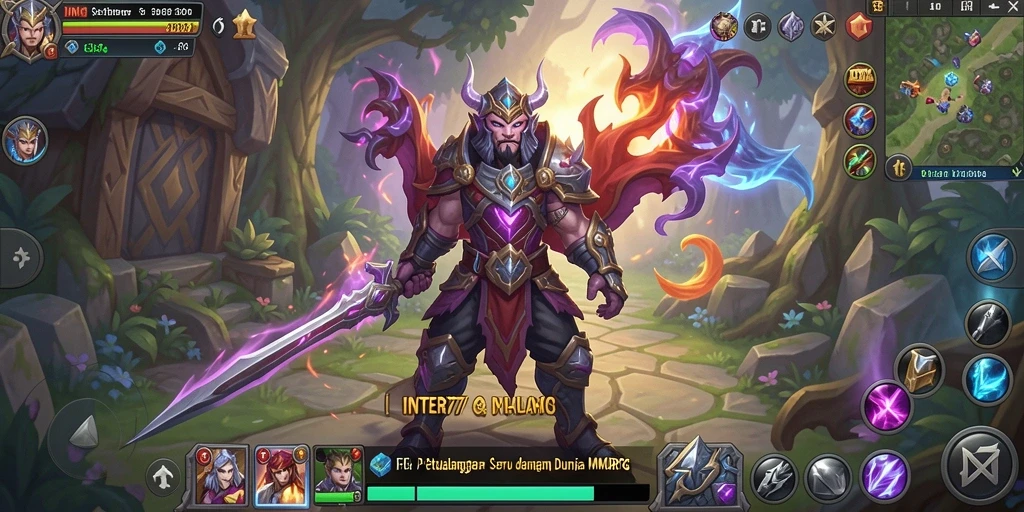 Tangkapan layar INTER77 menampilkan gameplay seru dan interaksi antar pemain dalam MMORPG.