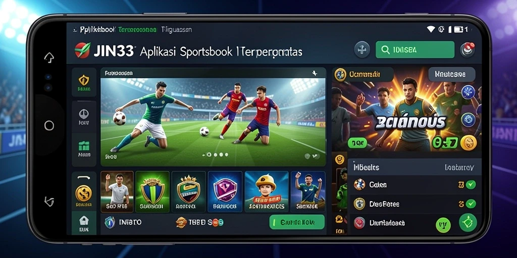 Tampilan gameplay intuitif JIN33 dalam aplikasi sportsbook.