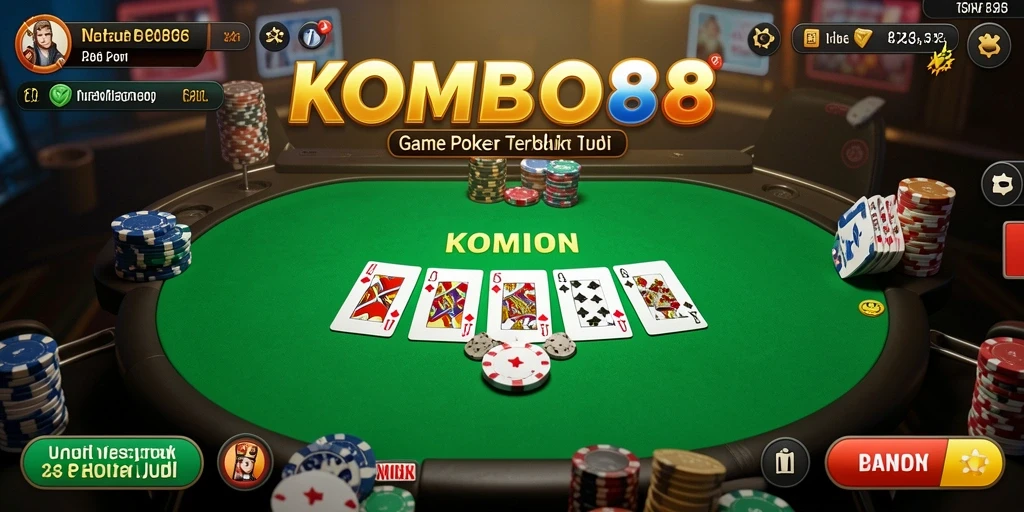 Tampilan gameplay seru dari KOMBO88 saat bermain Poker.