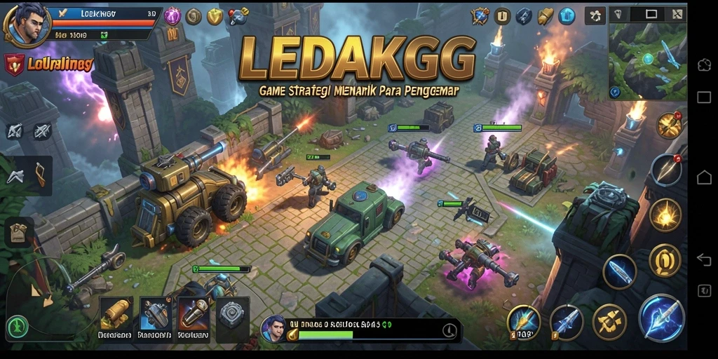 Tampilan gameplay menarik dari LEDAKGG yang menuntut strategi cerdas.
