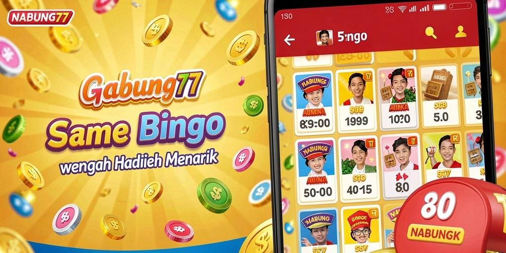 Tampilan antarmuka NABUNG77 yang menarik dengan gameplay Bingo.
