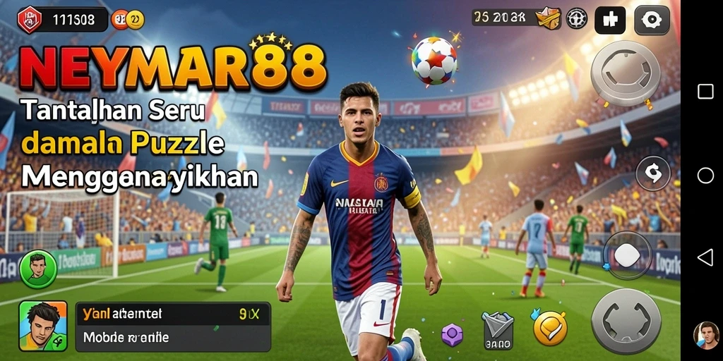 Tampilan gameplay menantang dan menarik dalam NEYMAR88.
