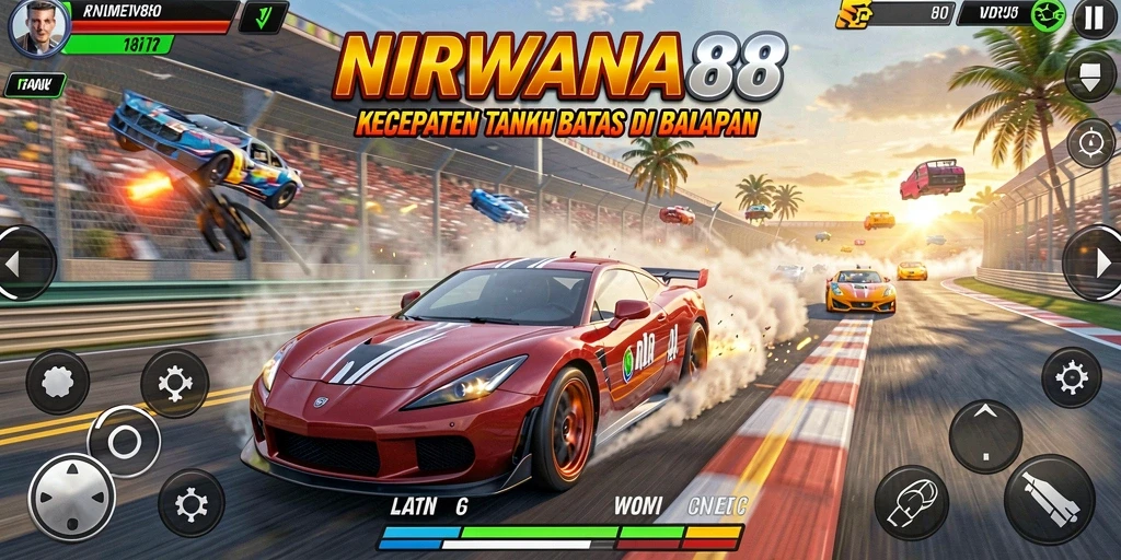 Gameplay balapan NIRWANA88 yang seru dan mendebarkan.