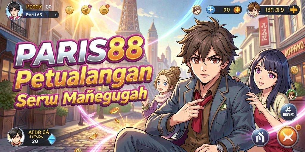 Tampilan gameplay seru dalam dunia Anime yang memukau.