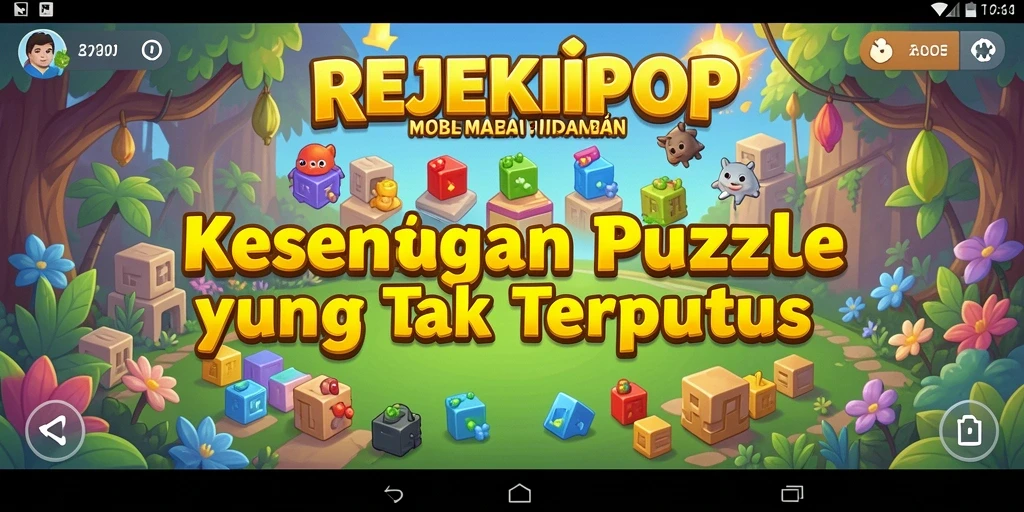Tampilan gameplay REJEKIPOP yang menarik dan seru.