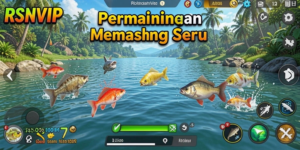 Tangkapan ikan besar dalam gameplay RSNVIP