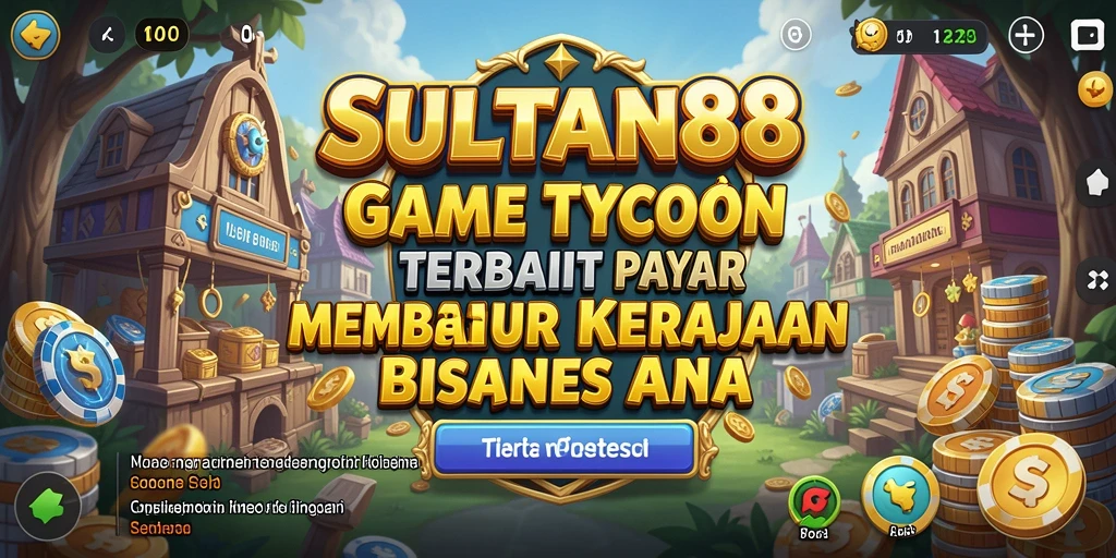 Screenshot utama SULTAN88 menampilkan aktivitas membangun kerajaan bisnis.