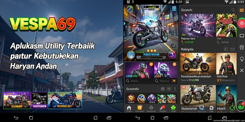 Tampilan antarmuka VESPA69 yang sederhana dan informatif.