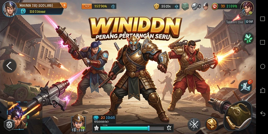 Gameplay seru dari WINIDN saat pertarungan heated.